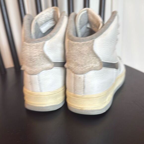 Nike Air Force 1 sculpt silver high top leather sneaker 7 - Picture 4 of 13